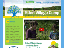 Tablet Screenshot of edenvillagecamp.org